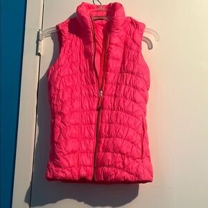 Vibrant Pink Athleta Puffer Vest